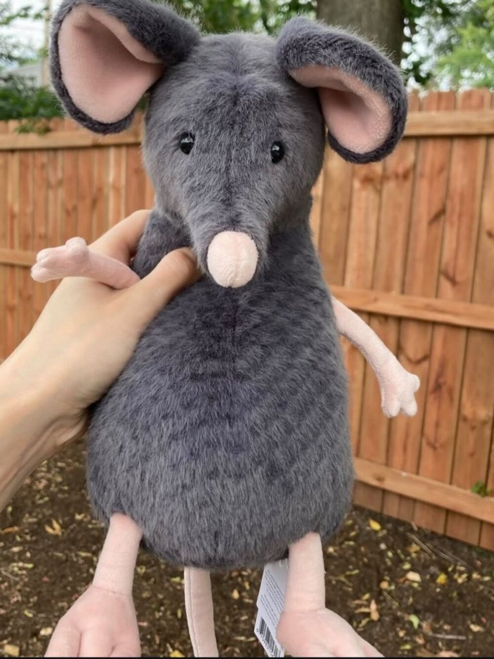 NWT Jellycat Lachlan Sad Rat LAC3SR Older, Whiter Tail